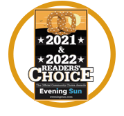 A Readers Choice award image for 2021 and 2022.
