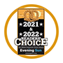A Readers Choice award image for 2021 and 2022.